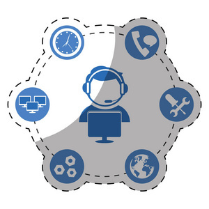 中心电话销售技术服务人员耳机IC数据处理解析